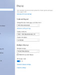 Windows 10 Display settings